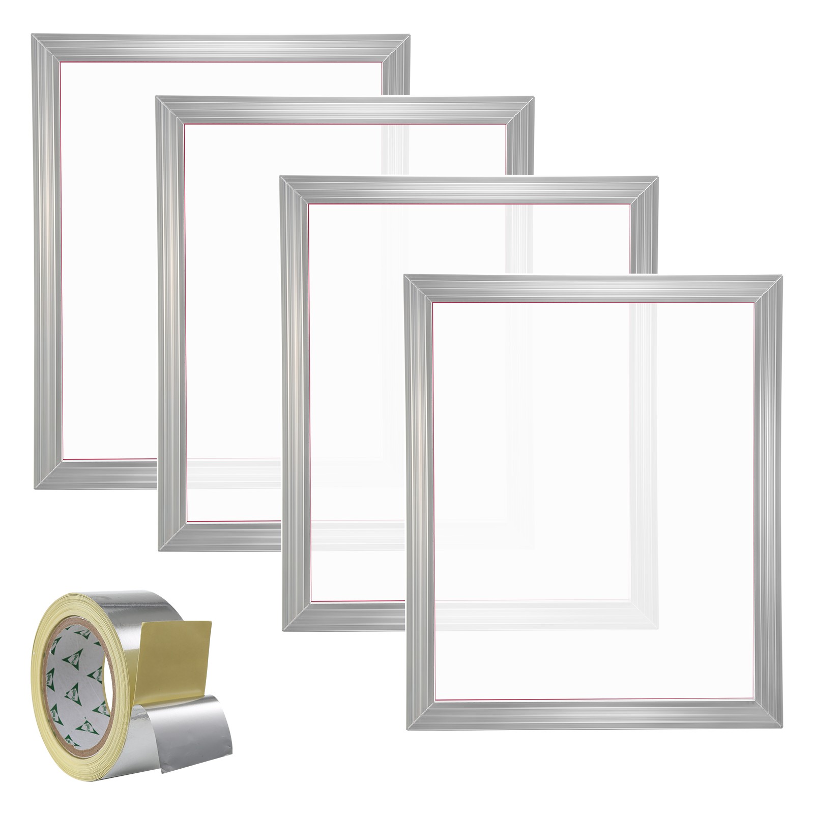 VEVOR 4pcs Screen Printing Kit Silk Screen Printing Frame 20x24in 355 Count Mesh