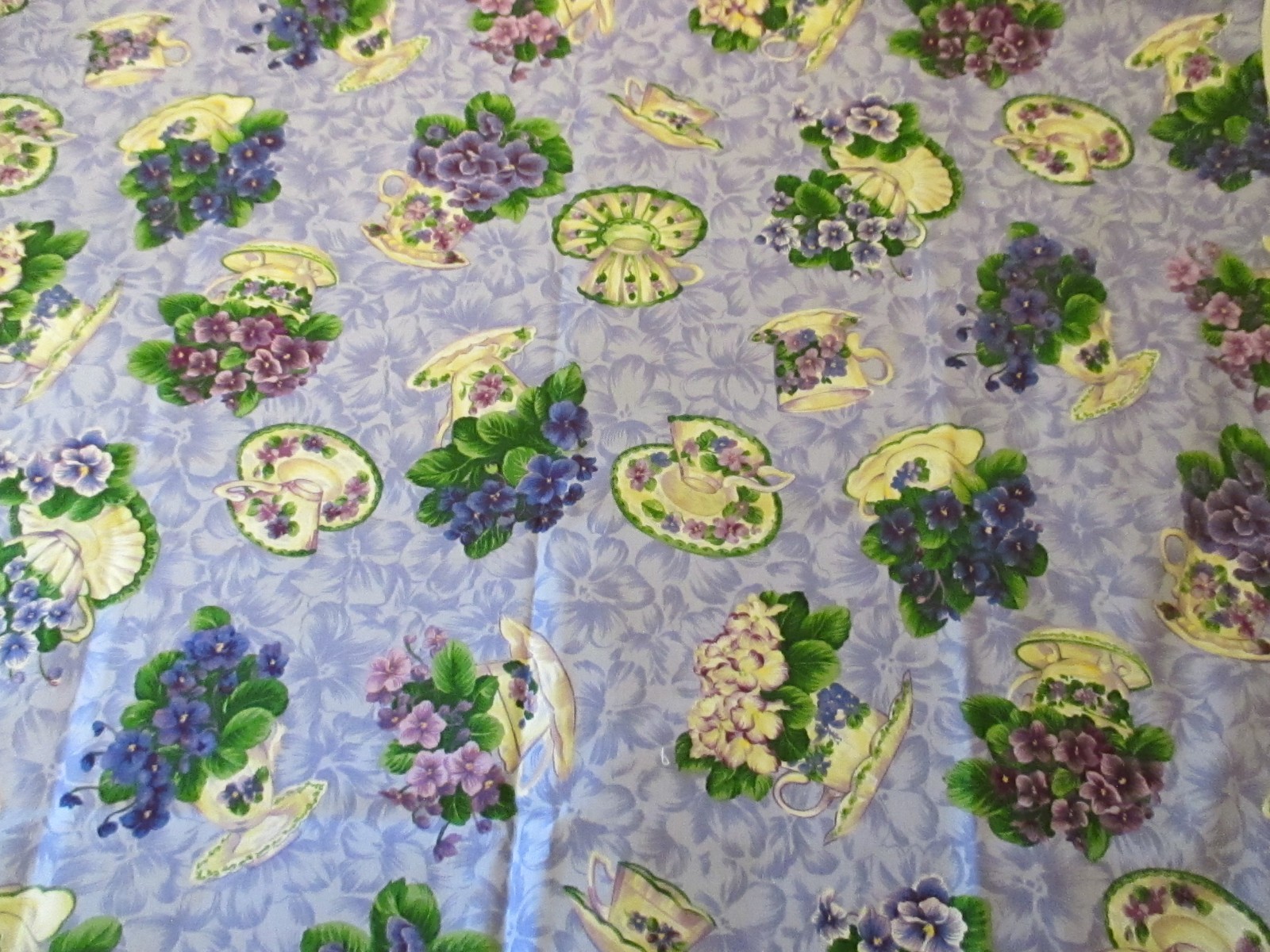 Flower of the Month Club February Violets Northcott Purlples Cotton 1yd x 44