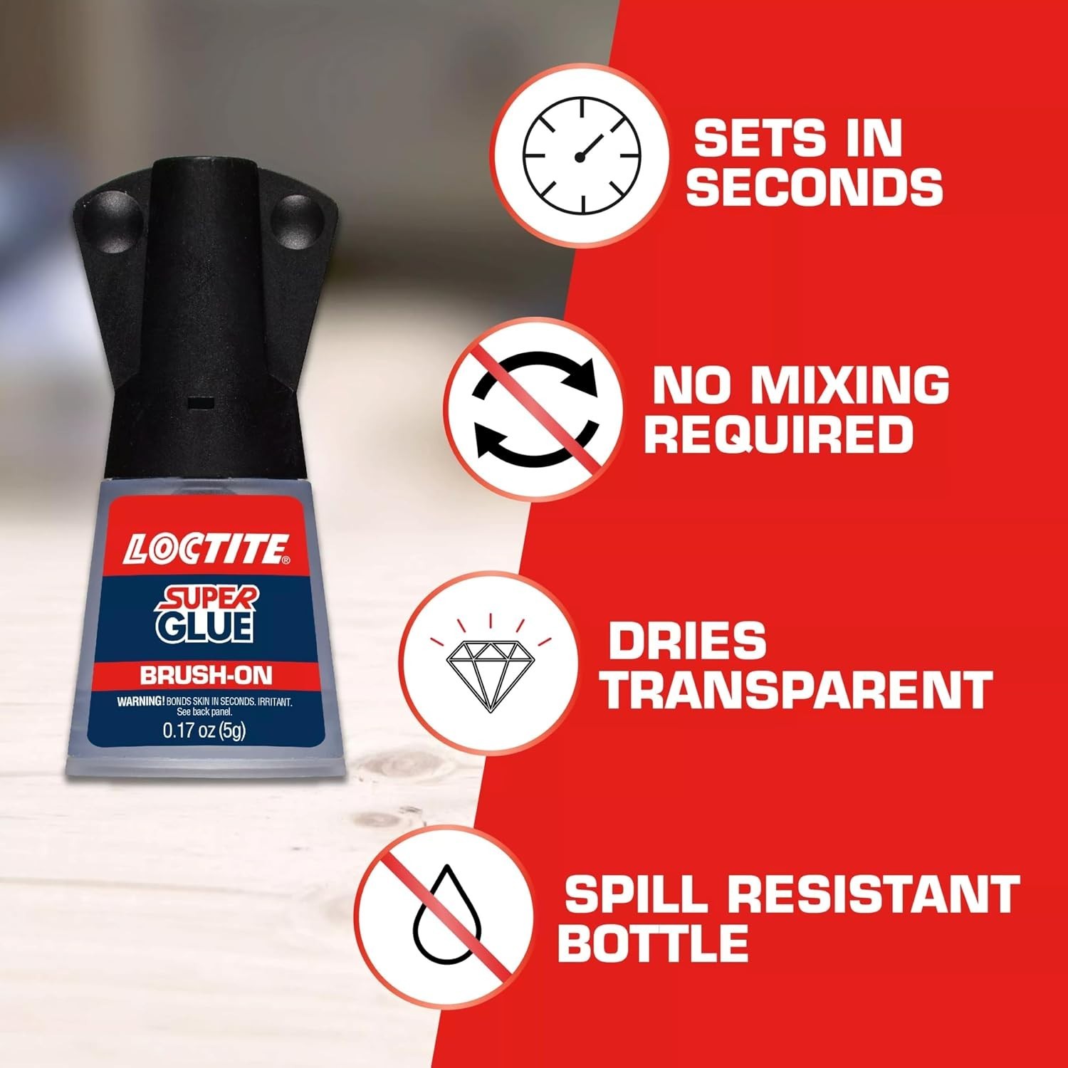 Fast-Setting Clear Super Glue Brush-On 6 Pack – All-Purpose Adhesive Solutions