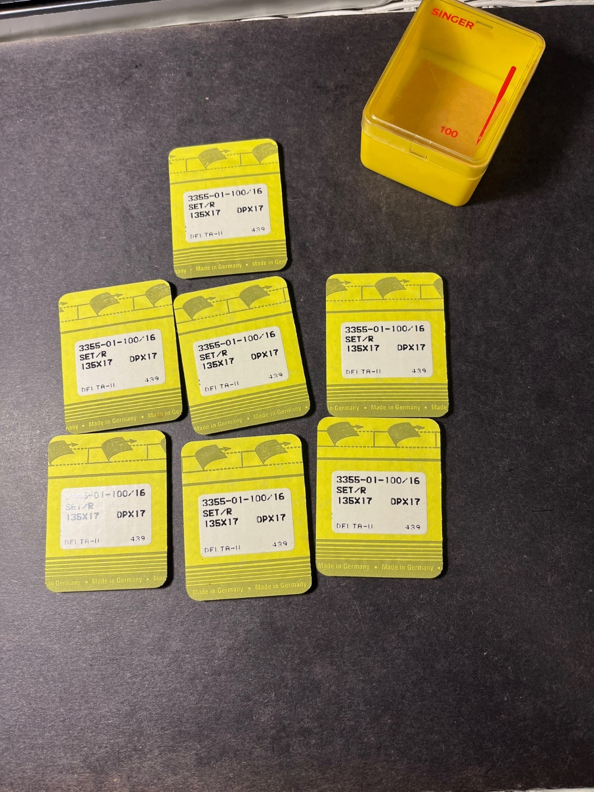 (10)-Genuine Singer Needles 135×17 DPx17 Size 100/16*Delta-II 439*