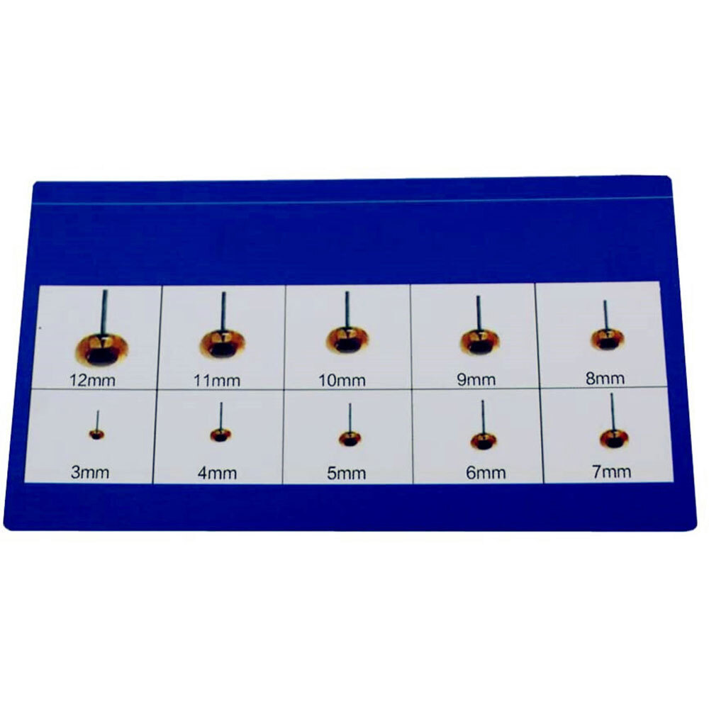 200Pack Amber Glass Eyes Kits For Needle Felting Bears Dolls Decoys Sewing 2-Box