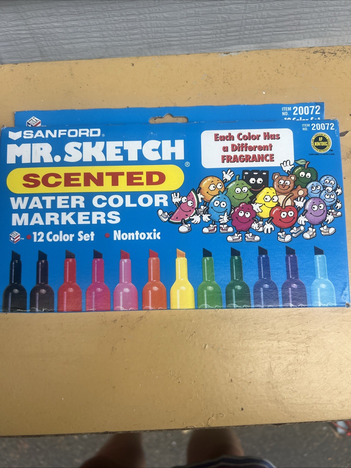 Vintage 1998 Mr. Sketch Scented Watercolor Markers Set Of 12 Non-Toxic