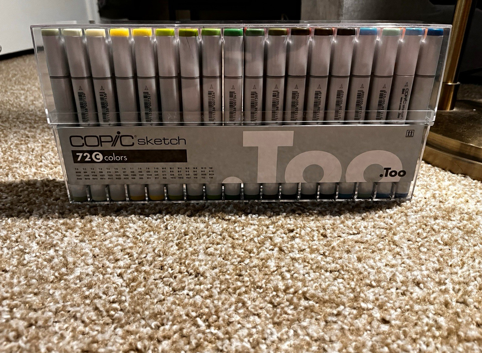 Copic Sketch 72C Multicolor Marker Set, 72 Markers in Plastic Case