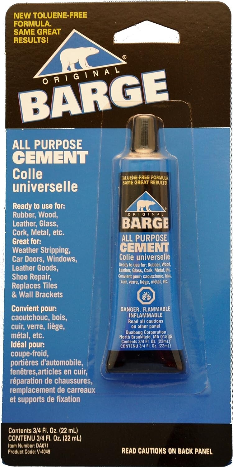Barge All Purpose Cement Leather Rubber Wood Glass Glue 3/4 oz (22ml)
