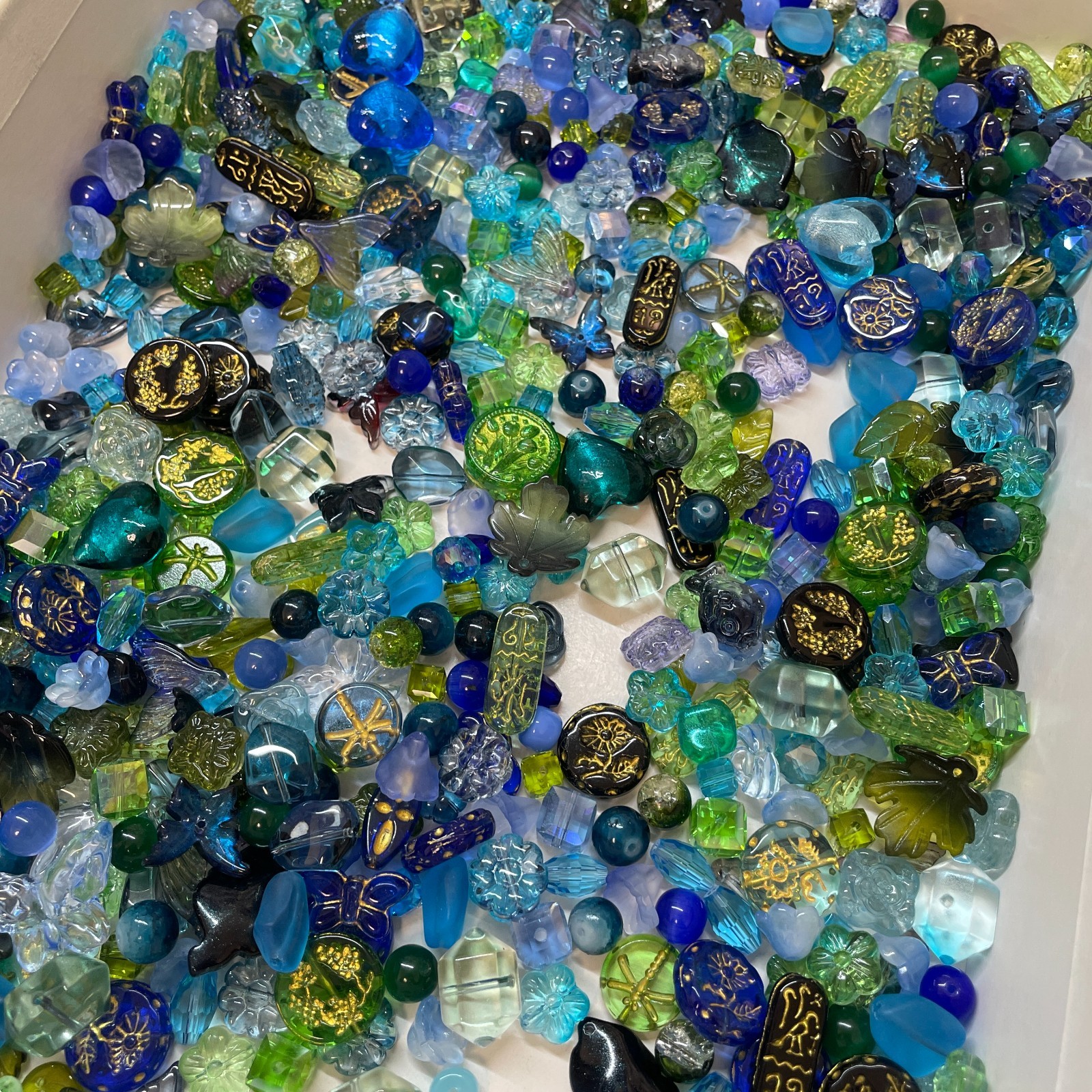 100g Handmade Glass Beads for Jewelry Making – 200 Mixed Styles Assortment