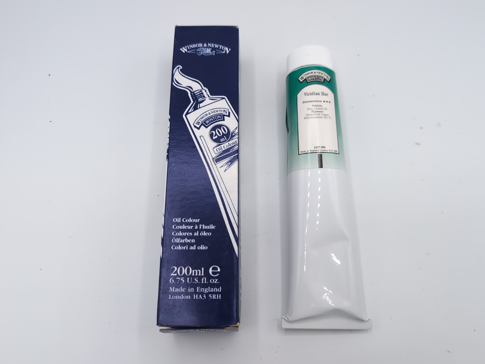 Winsor & Newton Winton Oil Colour 6.75 oz. 200ml 43 Viridian Hue