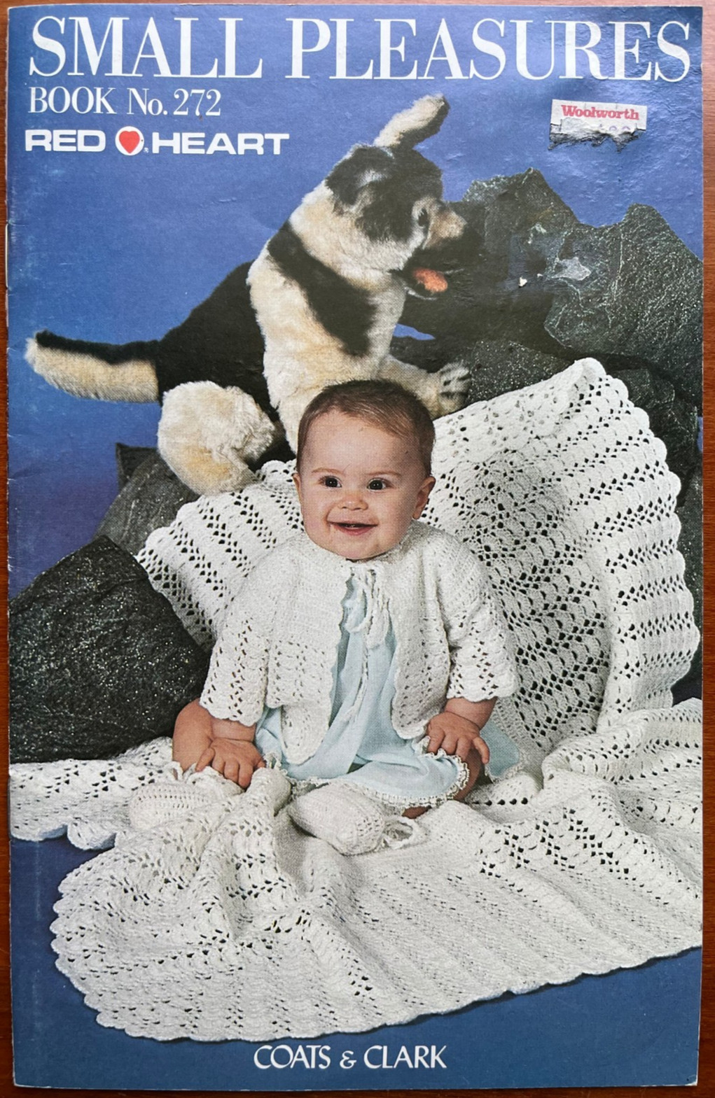 Vintage 1978 Red Heart Small Pleasures Baby Pattern Booklet 272 Knit & Crochet