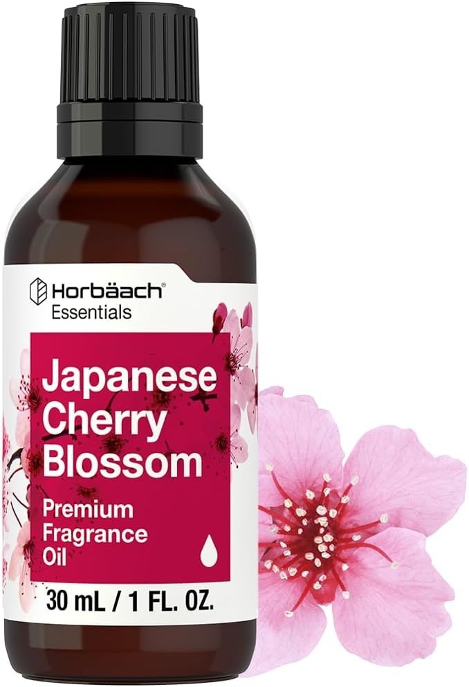Essential Japanese Cherry Blossom Oil 30ml – Gluten Free Aromatherapy Fragrance