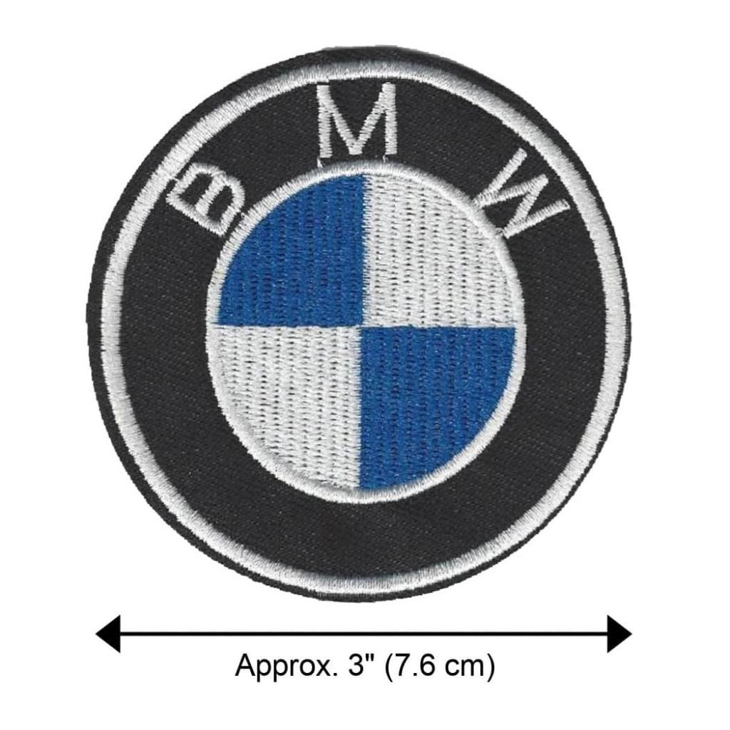 BMW IRON ON PATCH 3″ Round Car Auto Emblem Embroidered Applique Hat Jeans Jacket