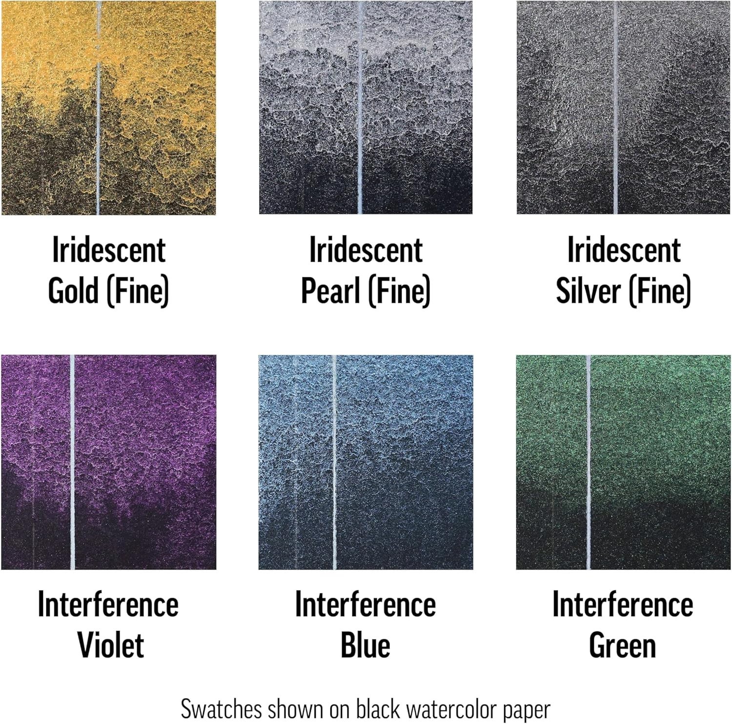 Golden QoR Mini ~REFLECTIVE~ 6 Color 1/2 Pan Watercolor Set ~ Free Shipping