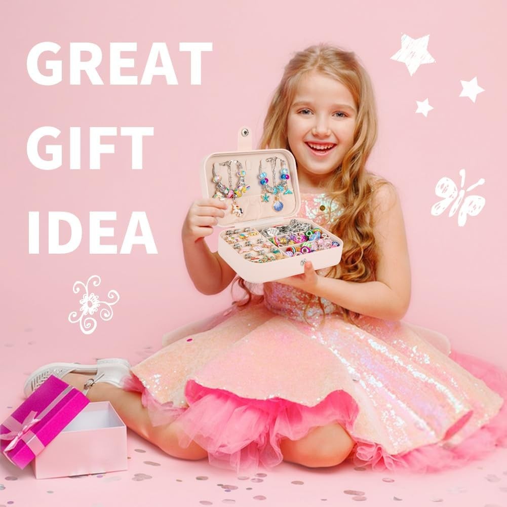 Kit para Hacer Pulseras con Dijes para Niñas, Manualidades DIY