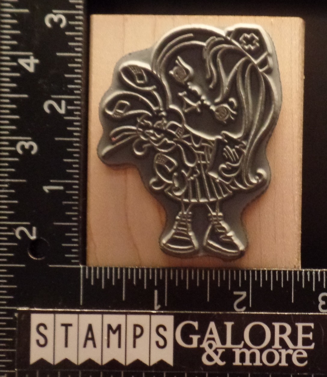 Stampendous Rubber Stamps V272 NURSE KIDDO GIRL SICK BUNNY BANDAIDS #T38
