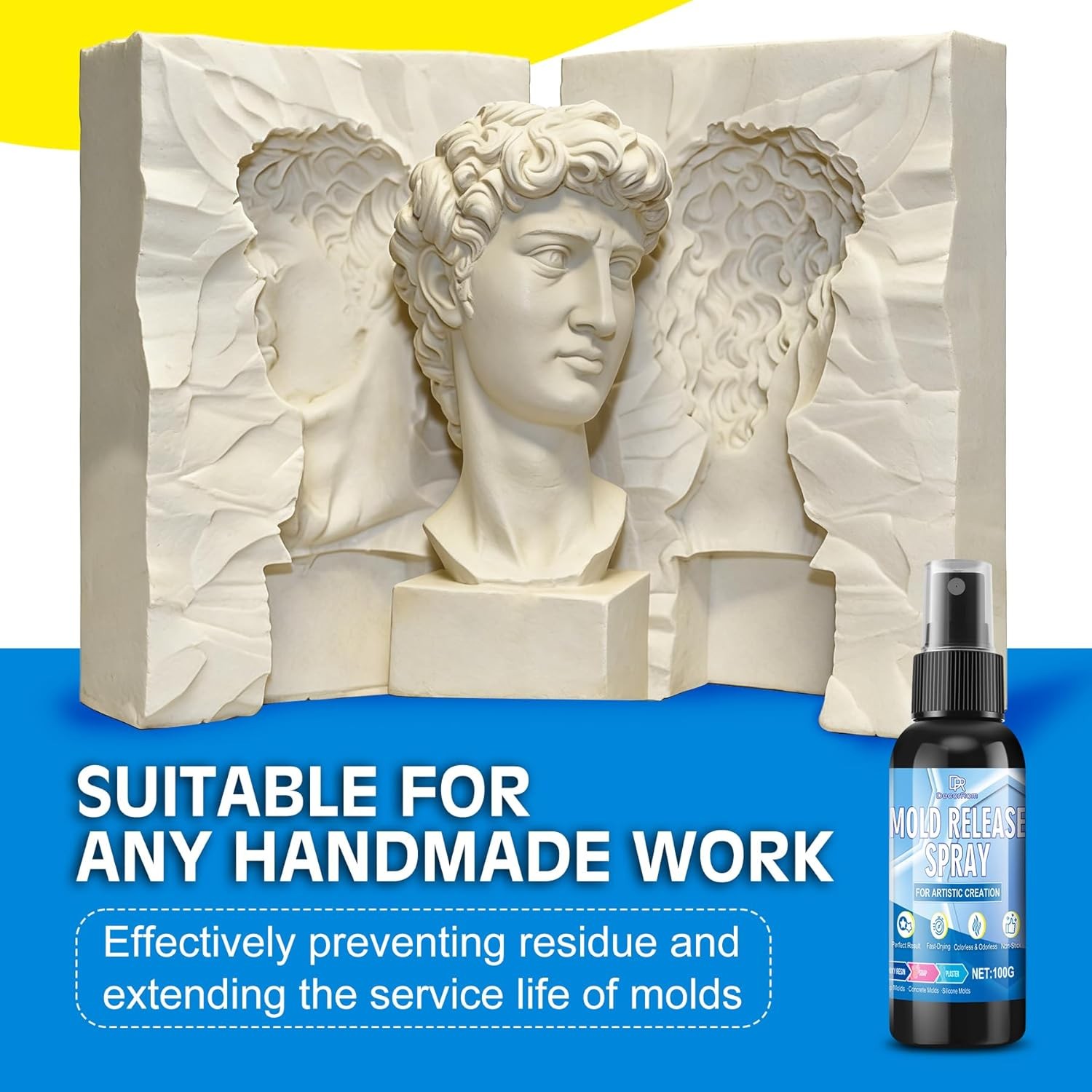 Silicone Mold Release Spray Water Based Fast Drying Odorless Non-Stick 7 fl oz