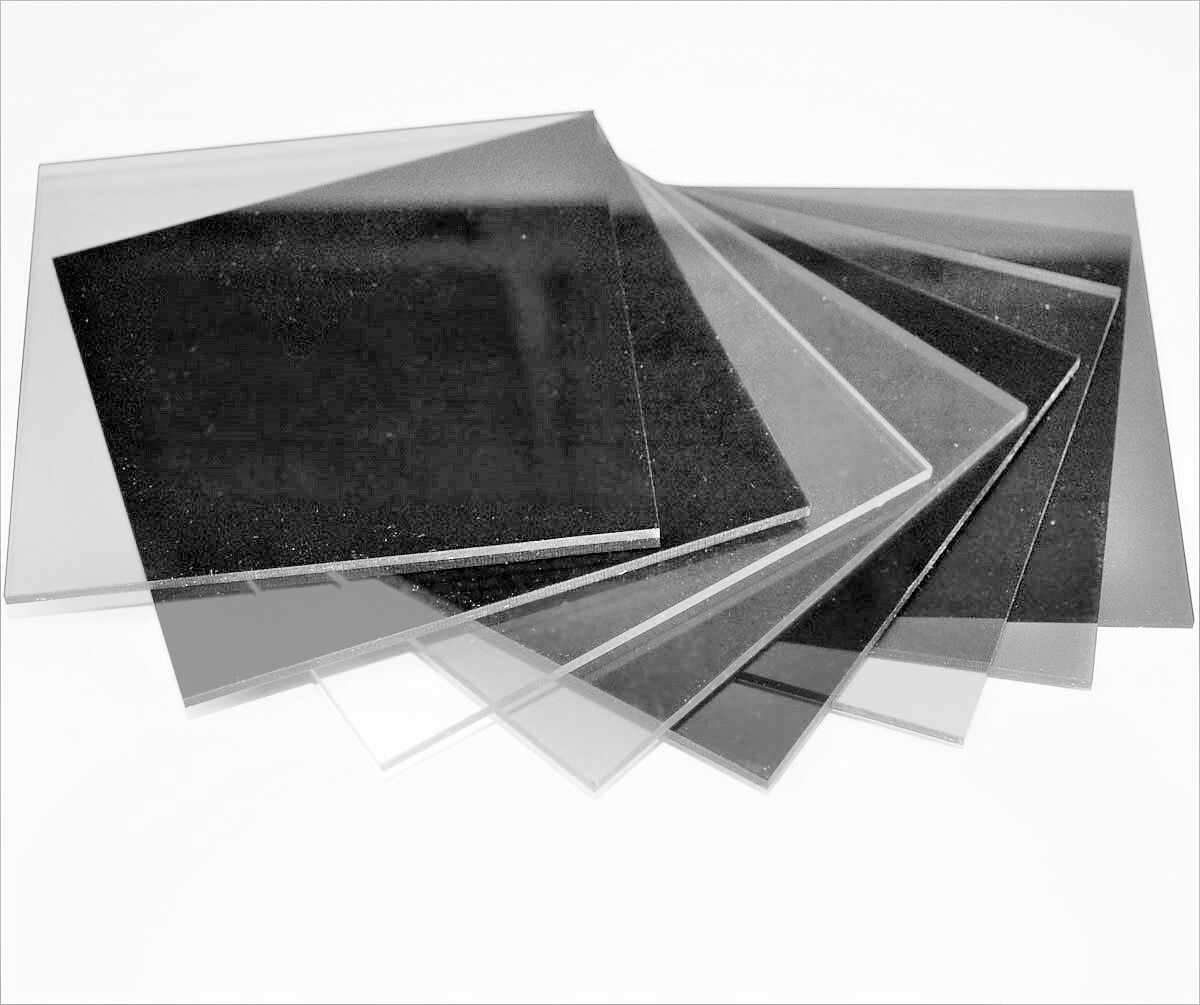 Gray Tint Lexan Polycarbonate Plastic Unbreakable Film-Masked Replacement Sheet