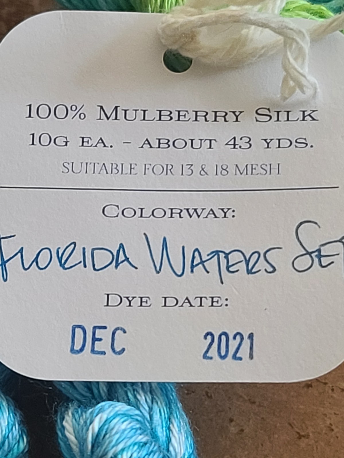 Hook and Harbor Co. H & H Co Hand Dyed Mulberry Silk Embroidery Thread