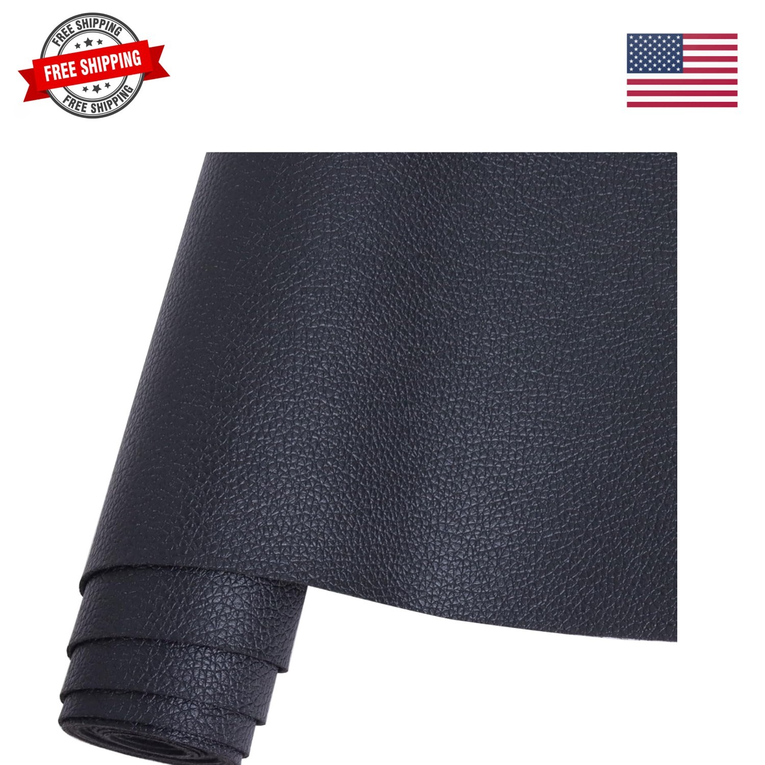 Solid Color Faux Leather 12″X53″30cmX135cm,Faux Leather Sheets Roll Very Suit…