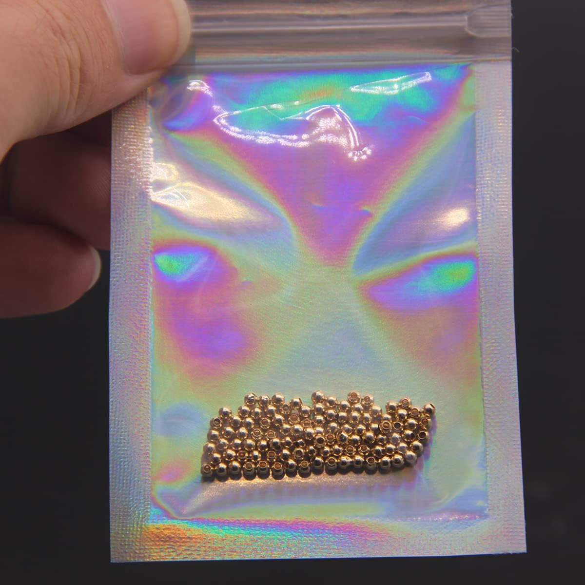 100 Pcs 14K Gold Filled Round Beads 2Mm Spacer Beads For Jewelry Making Golden