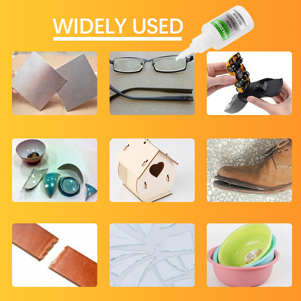 2 Pack Multifunctional Welding High-Strength Oily Glue Universal Super Glue 50g