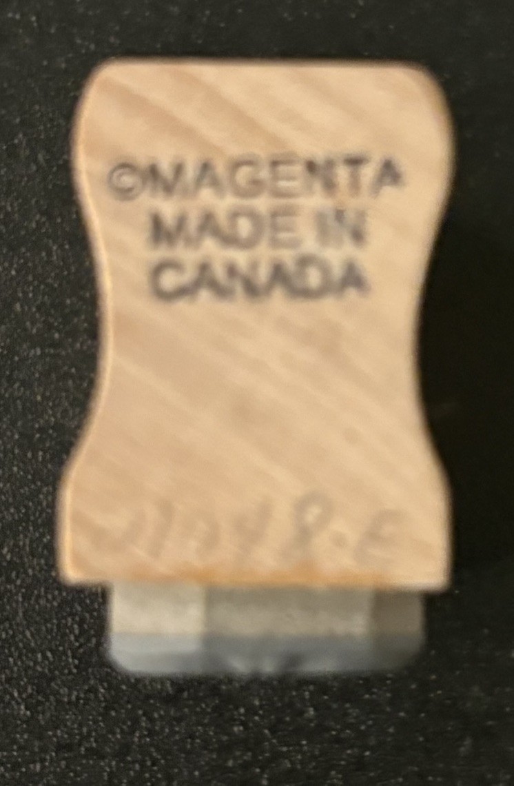 Magenta Small Antique Skeleton Key Rubber Stamp