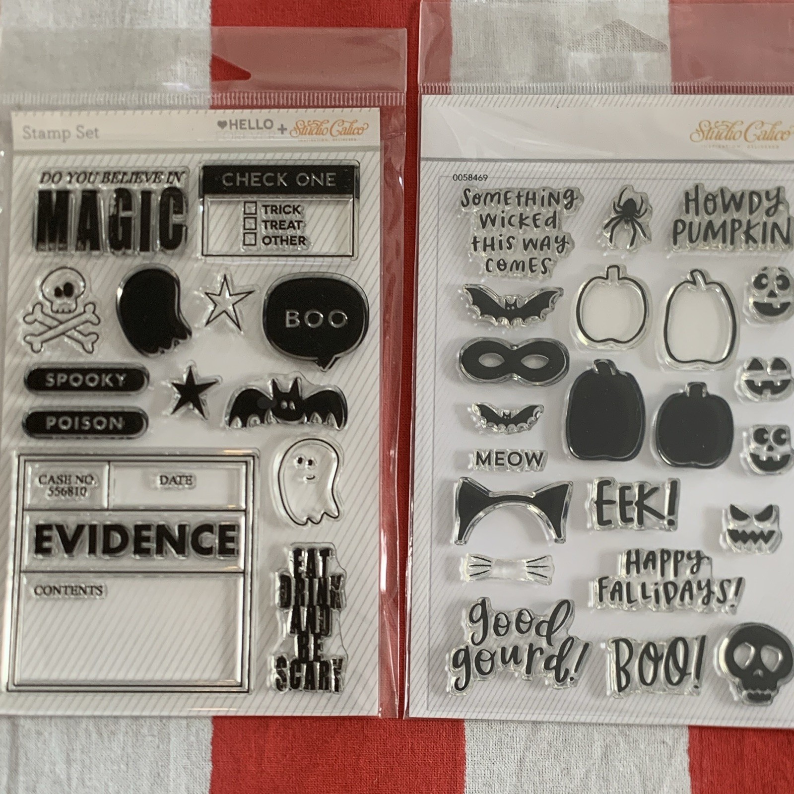 Studio Calico Halloween Clear Photopolymer Stamps Set Model/MPN 0058469