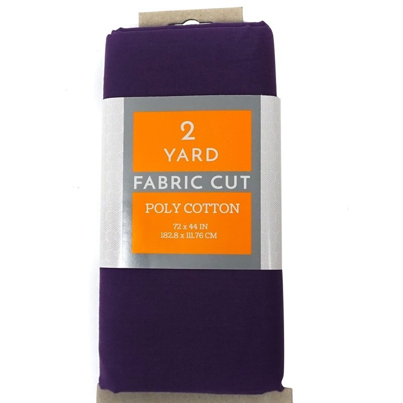 Craft Quilting Poly Cotton Fabric 2 Yards Lightweight Durable Wrinkle Resistant
