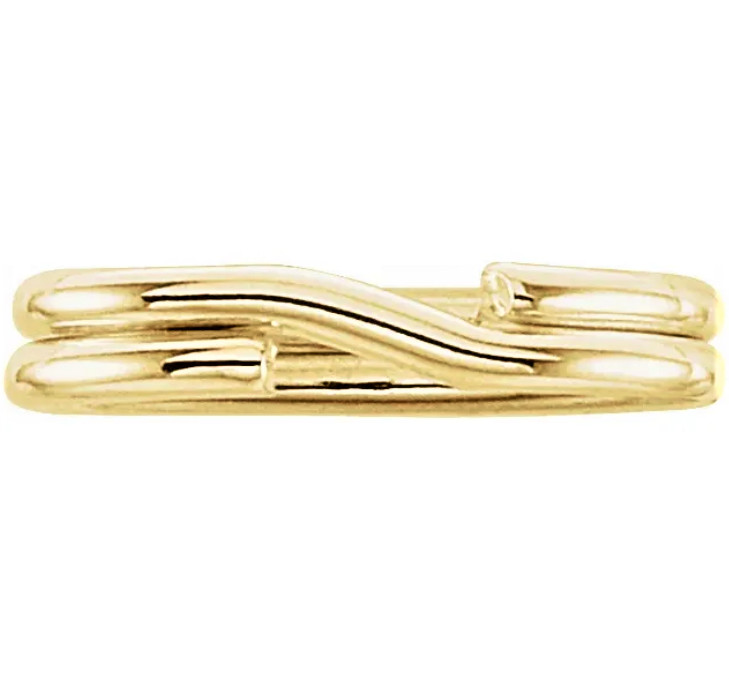 TINY 3.6×5.8mm OD 14k Solid Yellow Gold Oval Split Jump Ring Keychain Charm Link