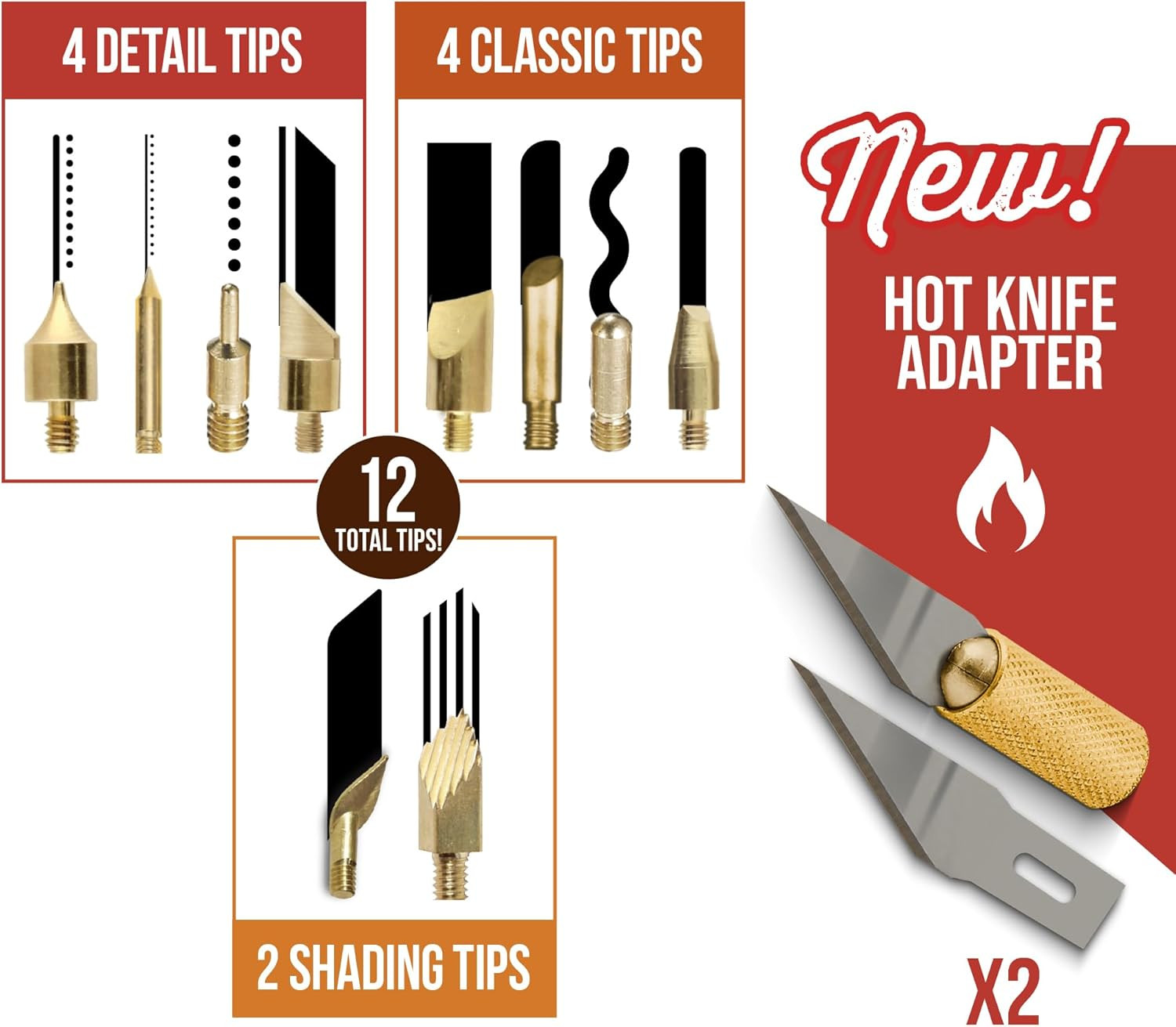 Professional Wood Burning Tool Kit – 16 Piece Set with Adjustable Pen & Tips