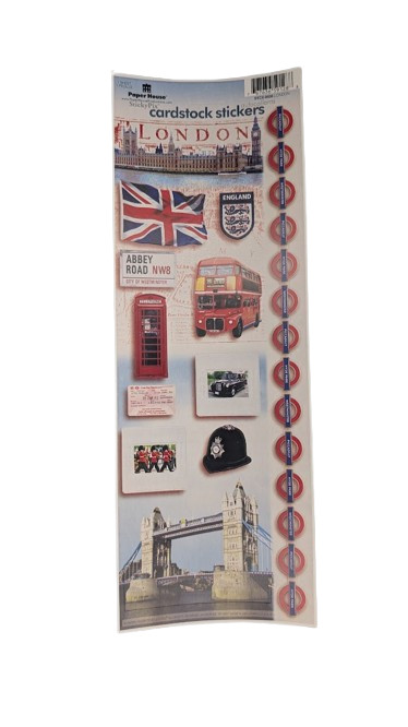 Themed Scrapbook Stickers Sheet Lot City Vacation Outdoor Travel Paper Cardstock