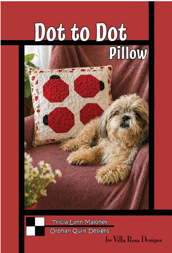 Dot to Dot Pillow Pattern – Orphan Quilt Designs for Villa Rosa Designs