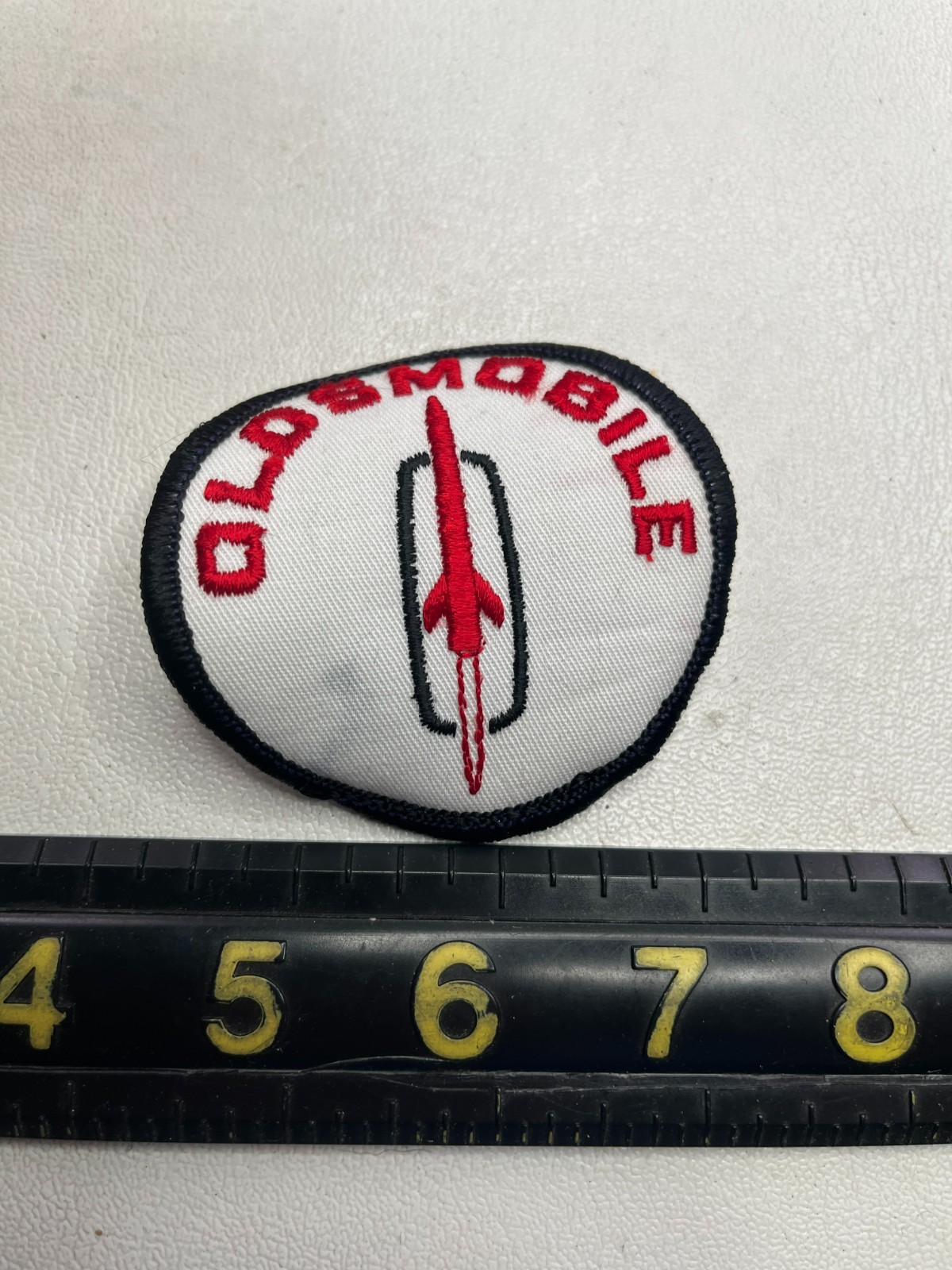 Vintage As-Is-Wants-To-Curl-Up Car Auto OLDSMOBILE Embroidered Patch M027