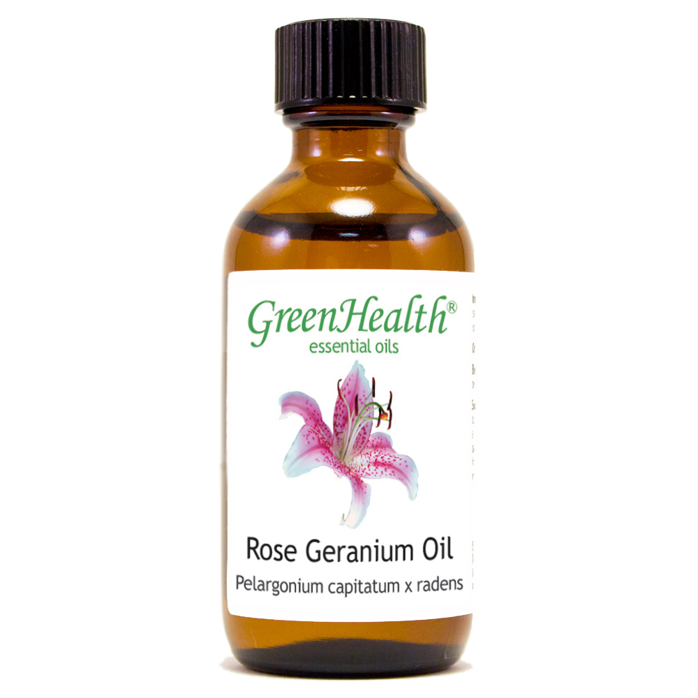 2 fl oz Rose Geranium Essential Oil (100% Pure & Natural) – GreenHealth