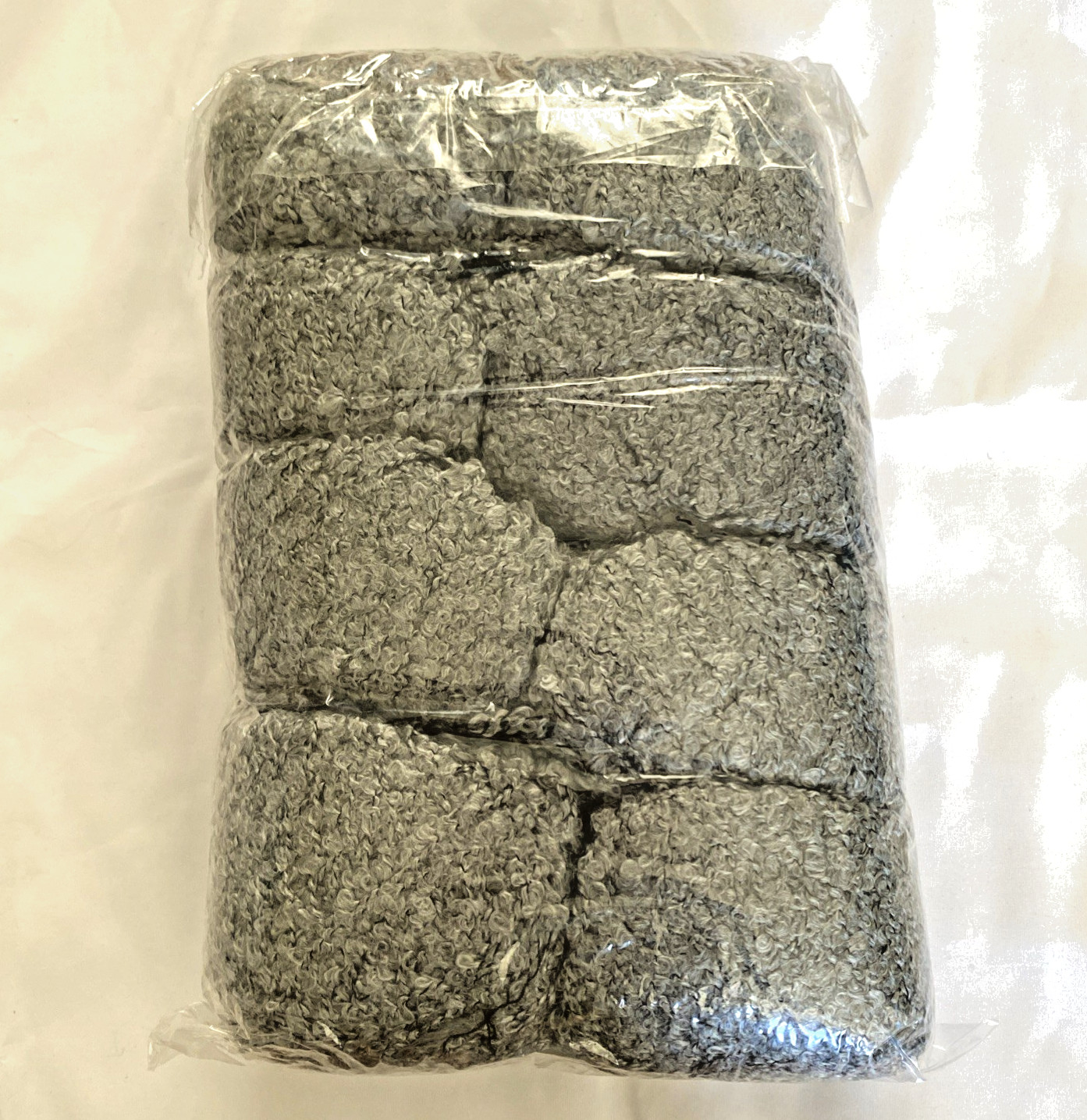 8 Skeins Ice Yarns Foam Grey Acrylic 50 G Each