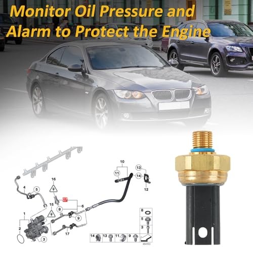 13537614317 Low Fuel Pressure Sensor 2009-2014 Replecement for BMW E90 F07 F10