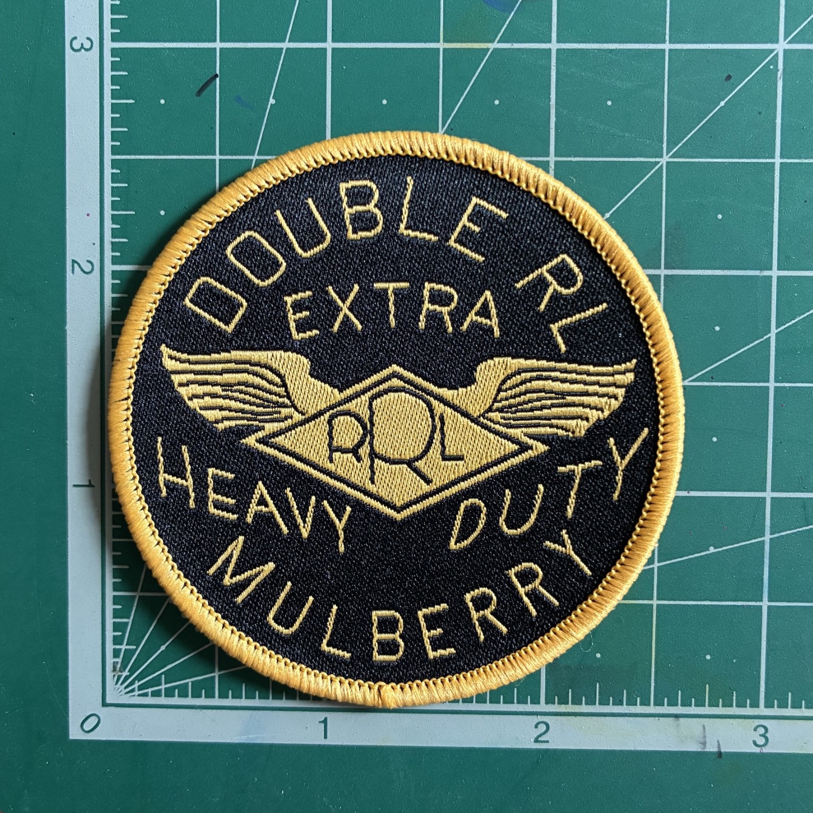 Vintage Double RL Patches Self-Adhesive and Sew-On Applique