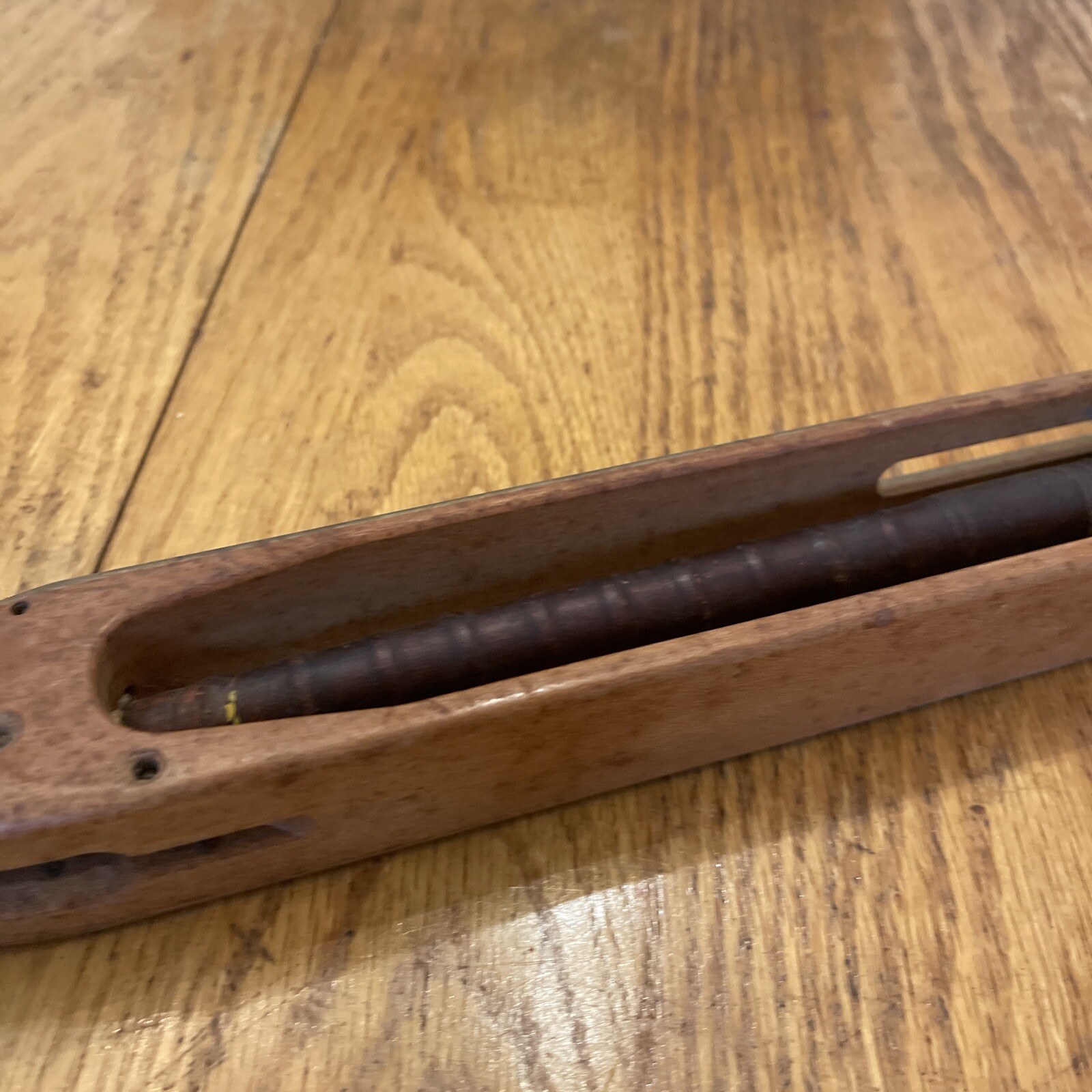 Antique Wooden Loom Weaving Fly Shuttle 16”- 1 Unit – SH 527- Southern With Bobb