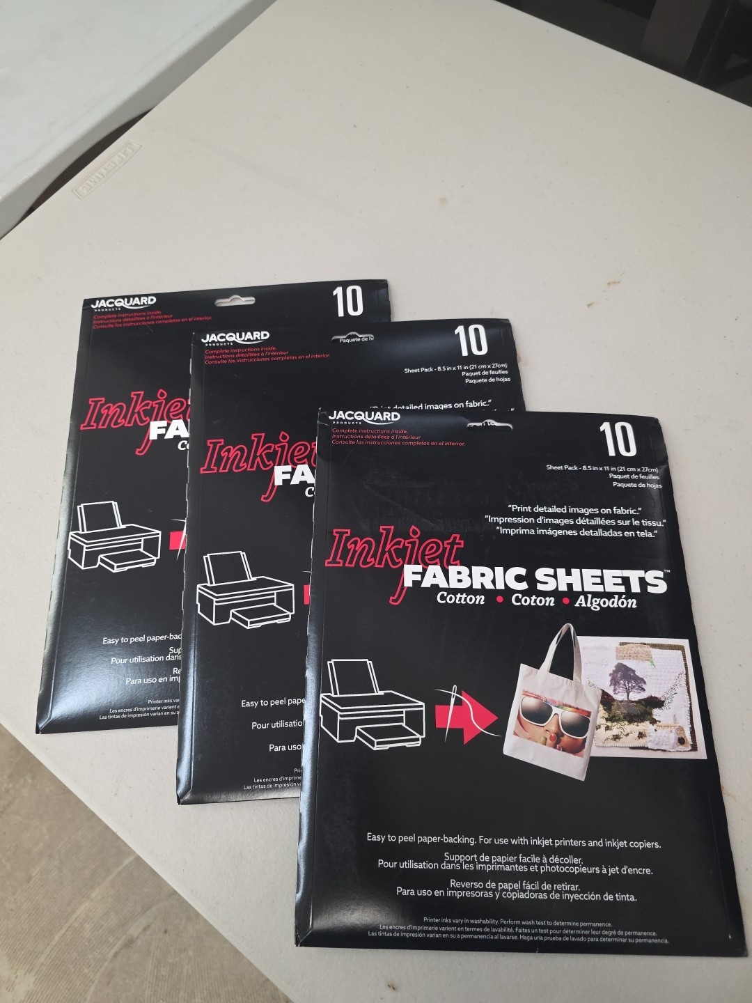 Pack Of 3 Products Printed Treasures Ink Jet Fabric Sheets 8.5″X11″ 10/Pkg-100%