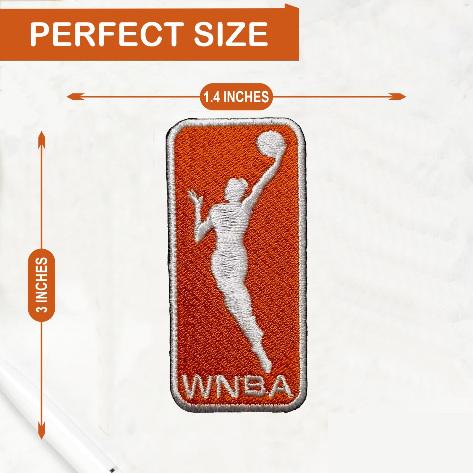 Pack Of 2 WNBA Basketball Logo Iron On Patch – Sew Patch – Embroidered Patch