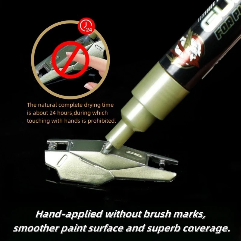 Metallic Paint Marker Pen Gold Silver Oil Based Permanent Model Marker