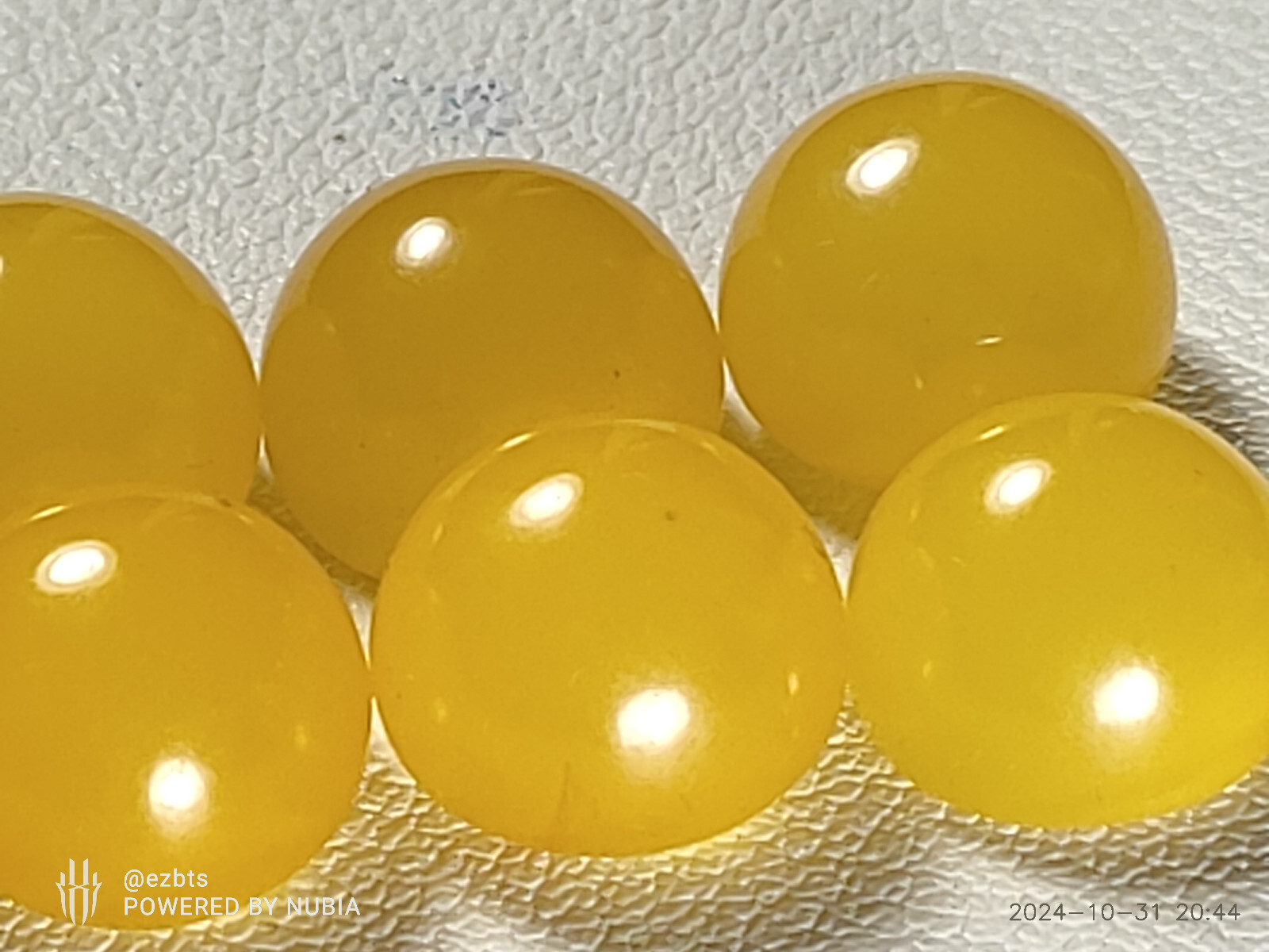 8 Bakelite Cabochons 12x9mm Lemon Drop Candy yellow