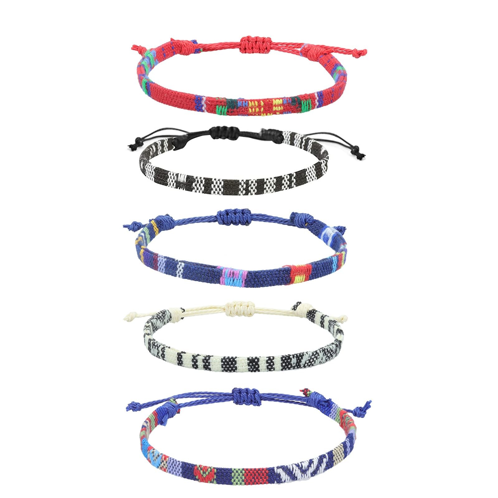 Boho Surfer Bracelet Anklet Adjustable String Bracelets Unisex Handmade Beach An