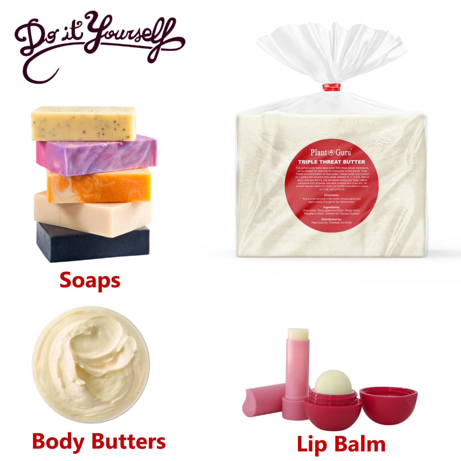 Triple Threat Butter – Raw Shea, Mango and Coconut Oil – 100% Pure Natural Bulk