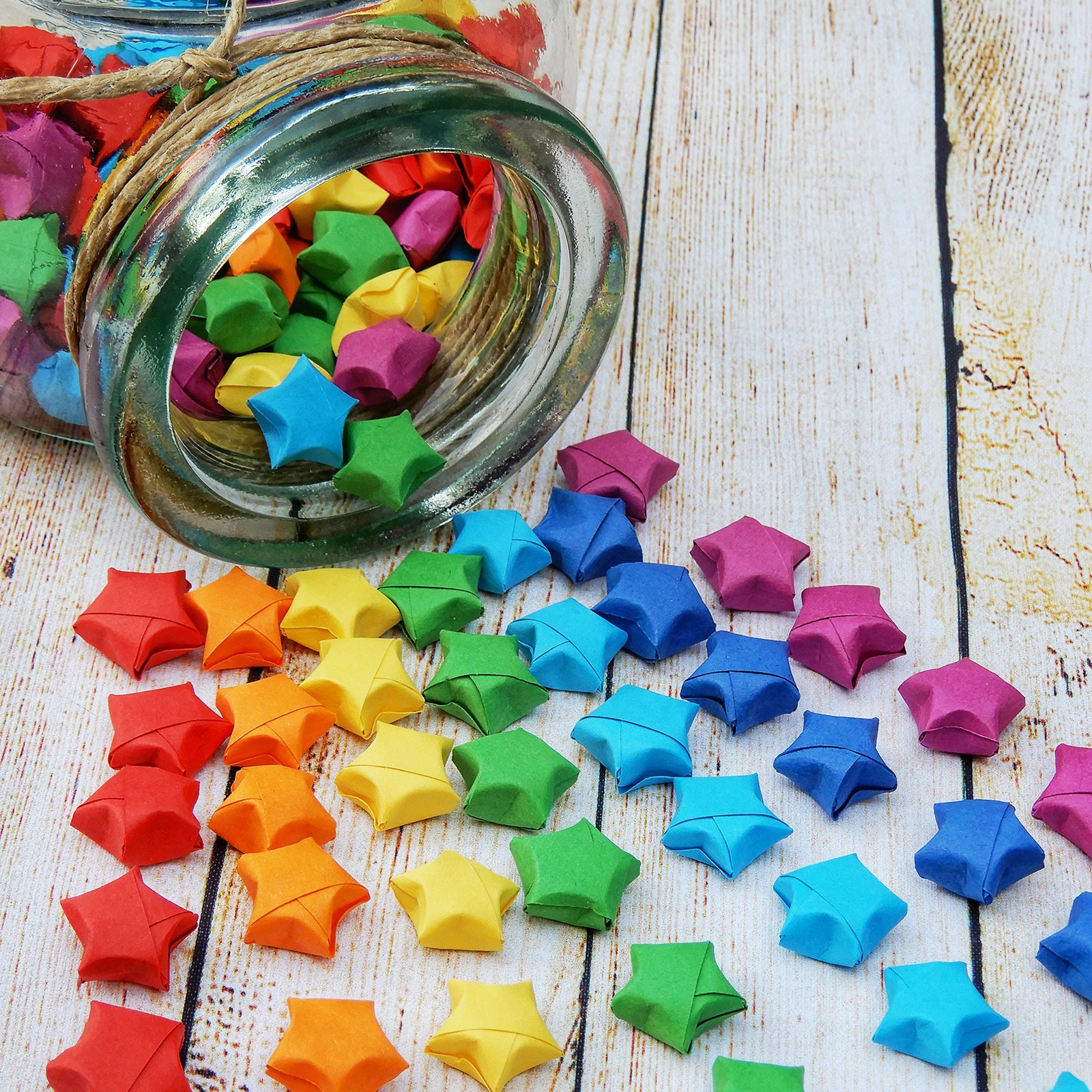 272pcs Pre-made Origami Lucky Stars Paper Wishing Star Dark Blue
