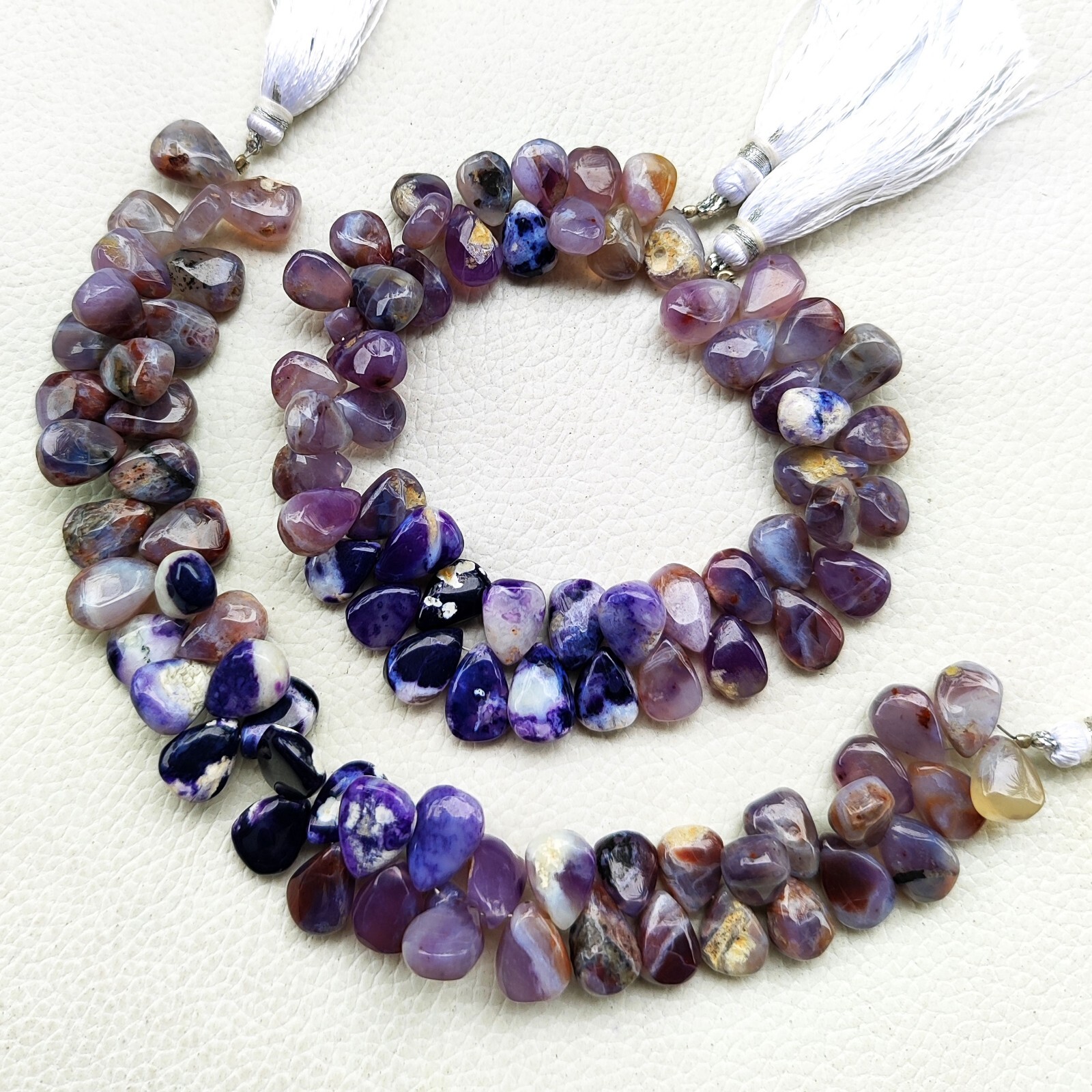 Natural Tiffany Opal Gemstone 12×9 mm Size Smooth Pear Shape Beads 8″ Strand
