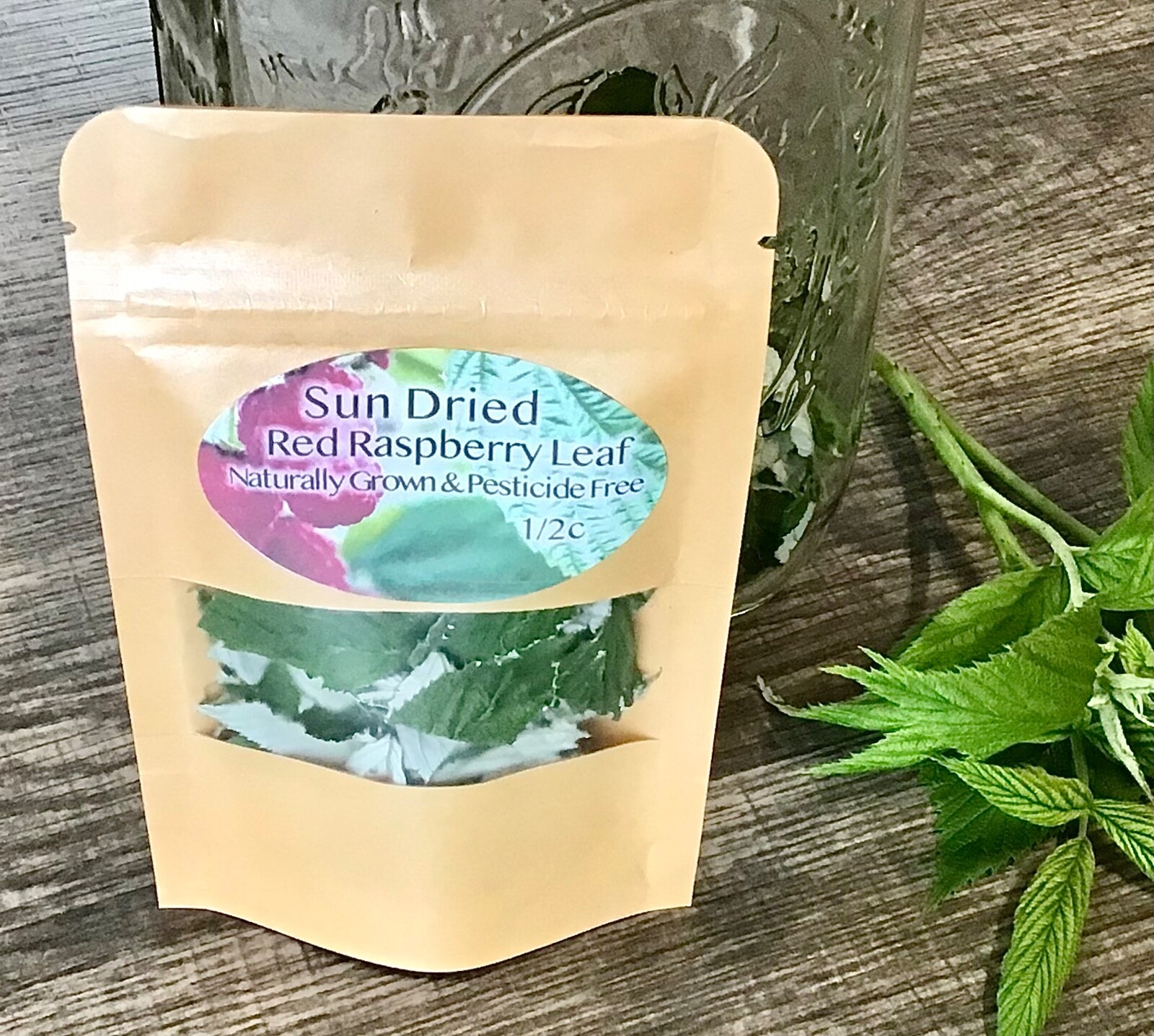Sun Dried Raspberry Leaves Whole Culinary Herb for Tea Soaps Tinctures & Crafts