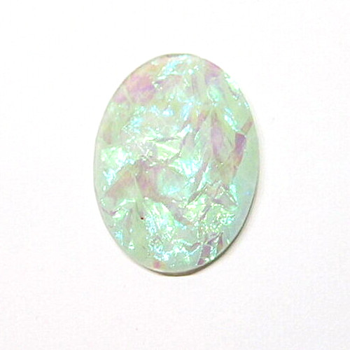 7 Colors 40x30mm Vertical or Horizontal Acrylic Faceted Faux Opal Cameos, Cabs