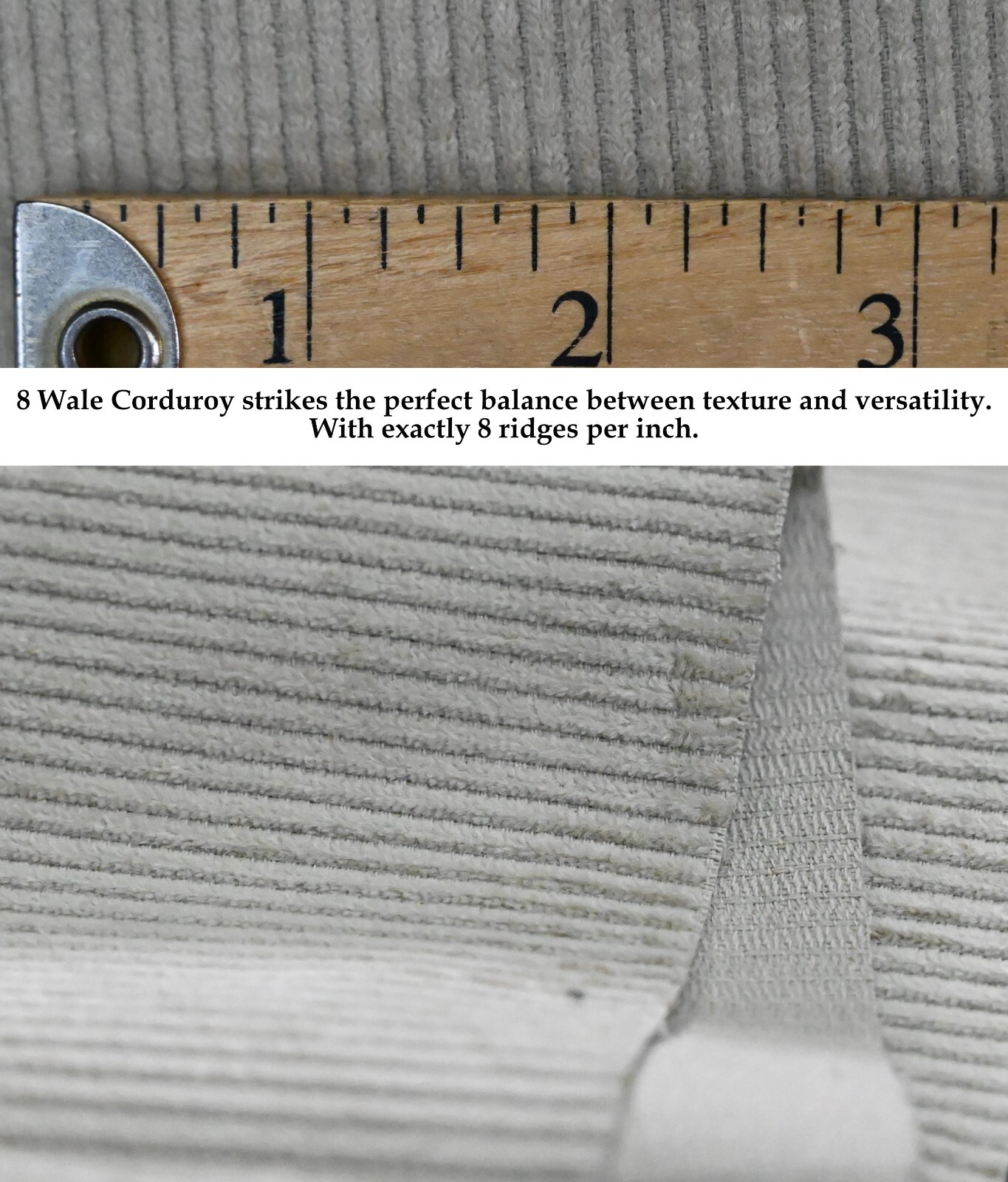 8Corduroy Fabric 8 Wale Apparel 290-300GSM Solid Color by Continuous Yard 58″ W