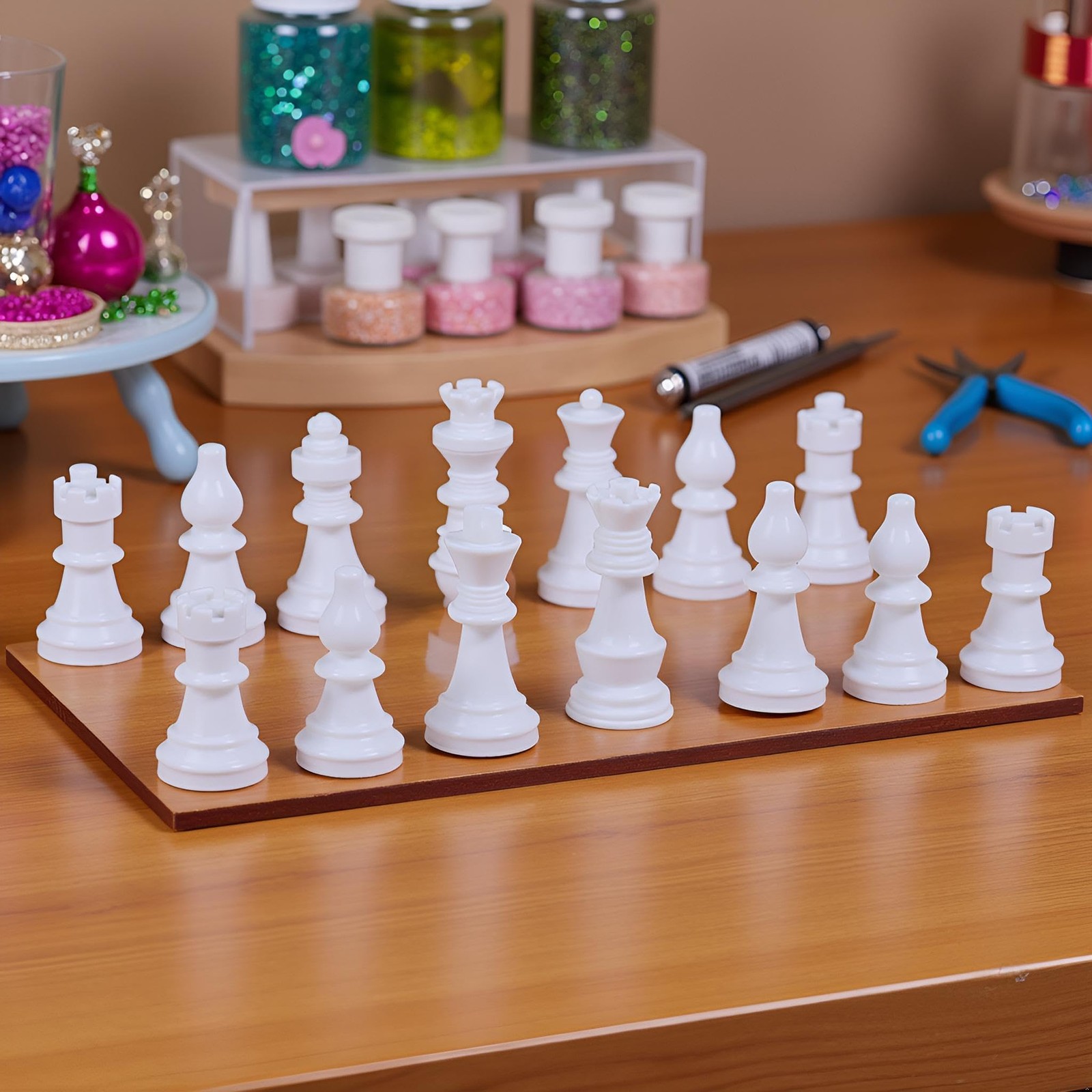 1 Set Chess Mold for Resin Silicone Chess Resin Mold Chess Crystal Epoxy Cast…