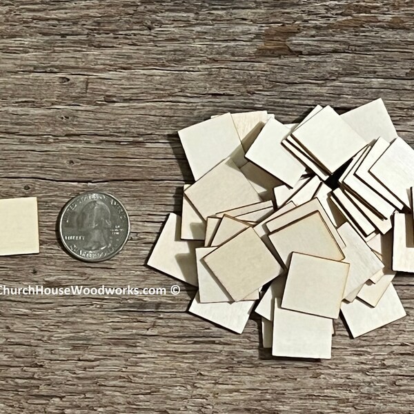 Unfinished Wood Squares Bulk Craft SETS Birch Square Wood Blanks Multiple Sizes