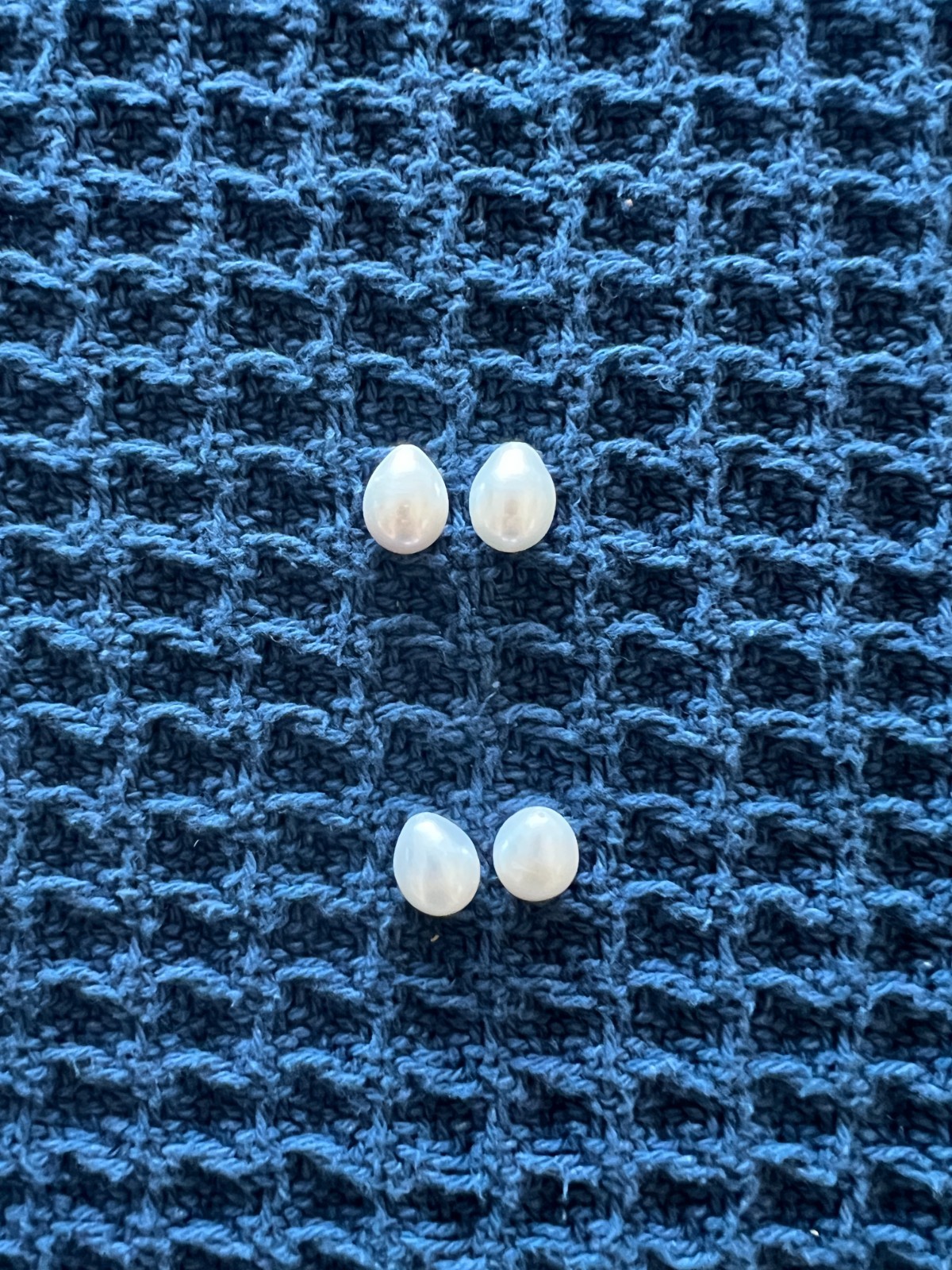 Loose White Freshwater Pearls 14x11mm Baroque Teardrop Pre-Drilled for Jewelry