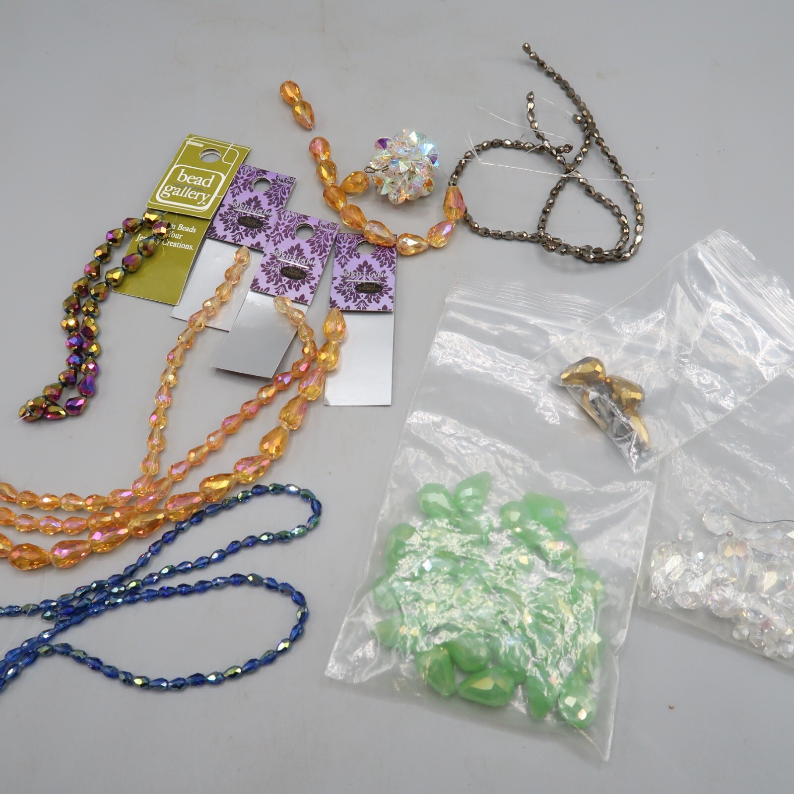 Lot of Teardrop Bicone Crystals Jewlery Making Craft